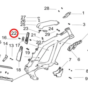 Alternative view of Light Bee Battery Cushion, Front.