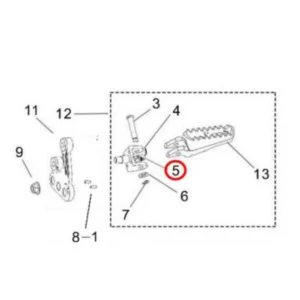 Click to expand   Light Bee Footpeg Return Spring