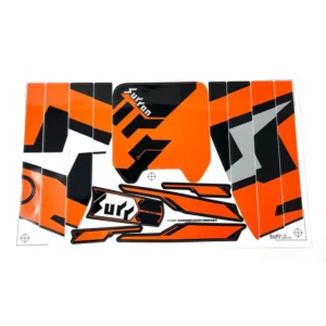 Light Bee Decals/Sticker Kit - Orange & Black